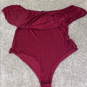 Fashion nova off the shoulder bodysuit size 2X
